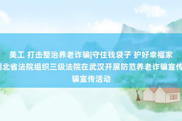 美工 打击整治养老诈骗|守住钱袋子 护好幸福家——湖北省法院组织三级法院在武汉开展防范养老诈骗宣传活动