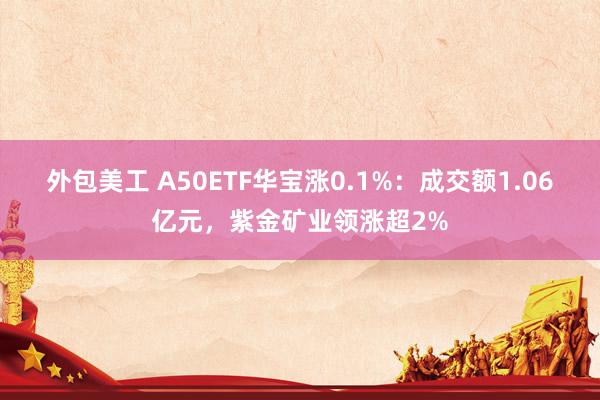 外包美工 A50ETF华宝涨0.1%：成交额1.06亿元，紫金矿业领涨超2%